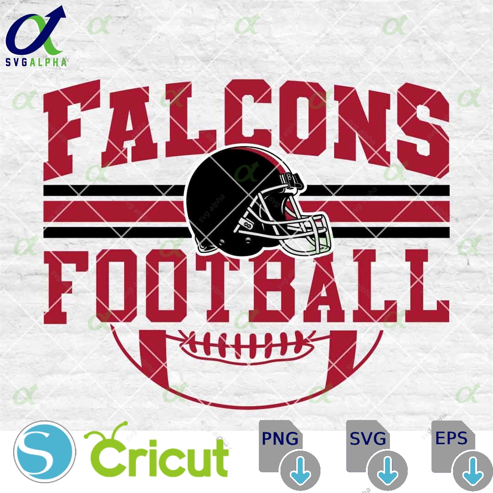 Falcons Football Svg Football Svg Sports Svg Football Shirt Sublimation Designs Png Dxf Jpg Eps